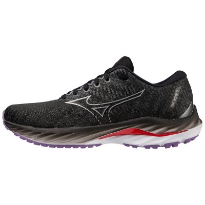 Zapatillas Para Correr Mizuno WAVE Inspire 19 Mujer - Negros / Plateados / Rojos - Chile M325FCJRNP